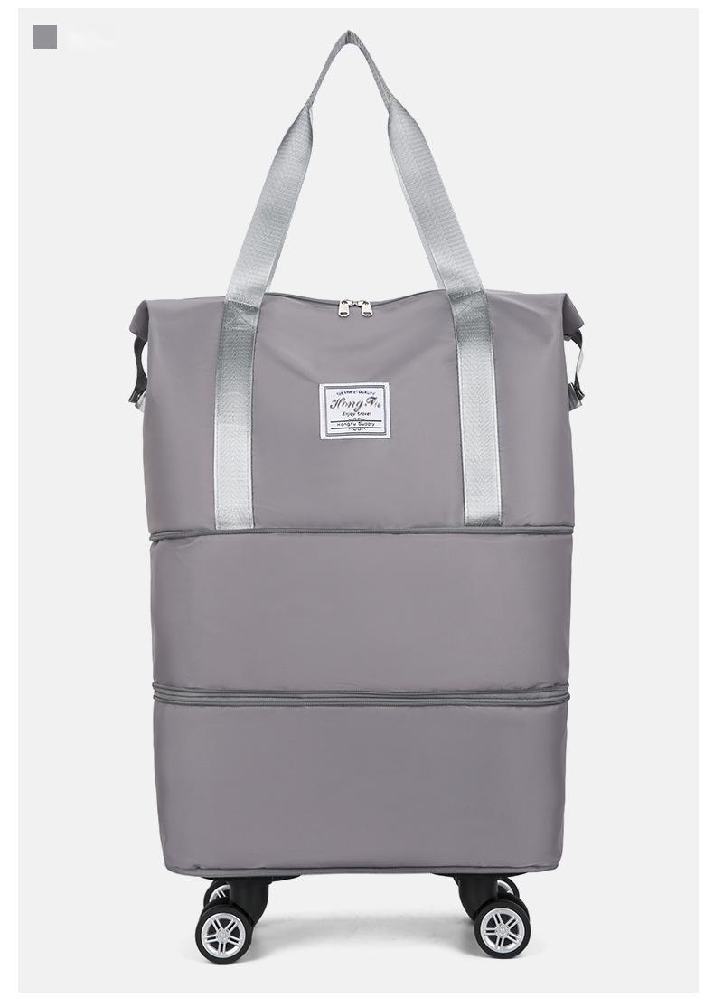 Large capacity universal wheel waterproof dry wet separation travel bag