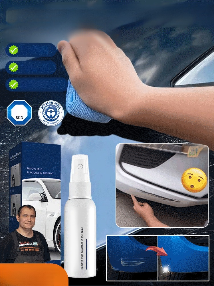 Car Scratch Repair Spray.Three Times Stronger Repair Power, Making Scratches Disappear In 3 Seconds