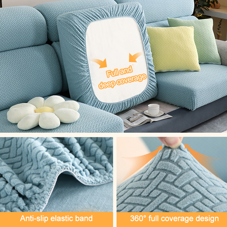Simple style stretchy sofa cover