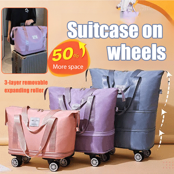 Large capacity universal wheel waterproof dry wet separation travel bag