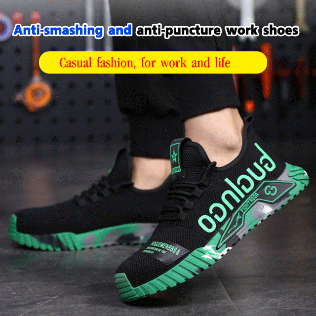 Anti-smashing and Anti-puncture Work Shoes，breathable and will not make your feet tired