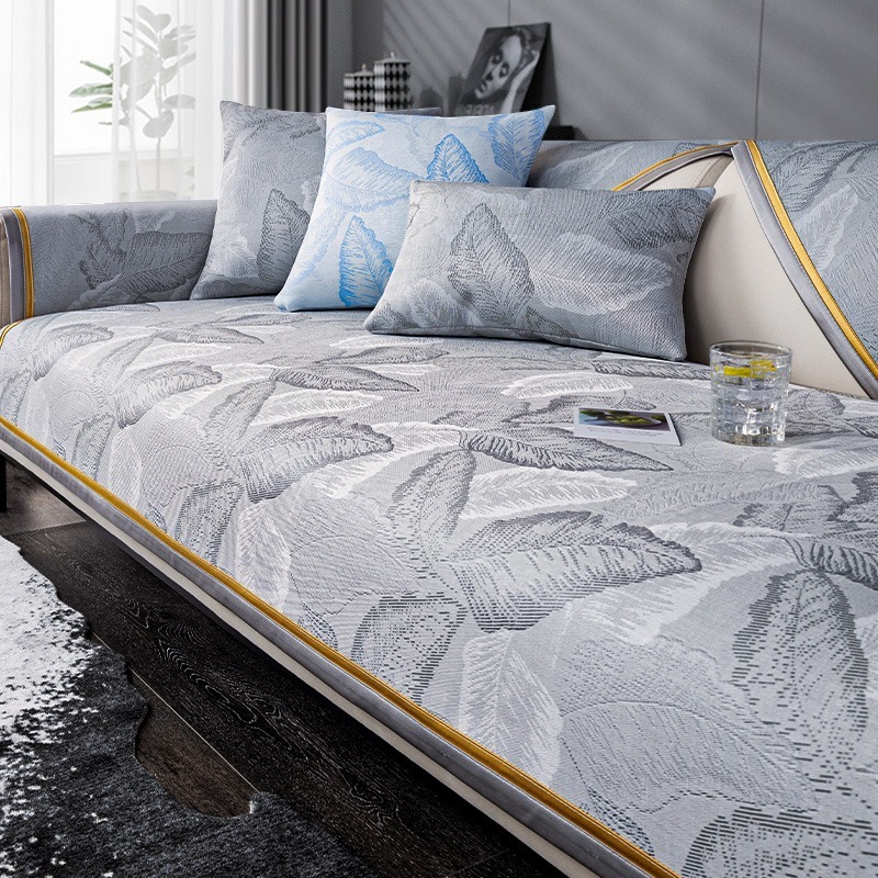 Light luxury all-season universal ice silk sofa cushion