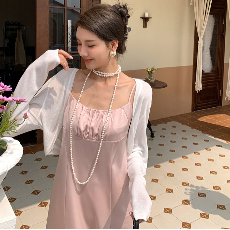 Women’s ice silk knit cardigan