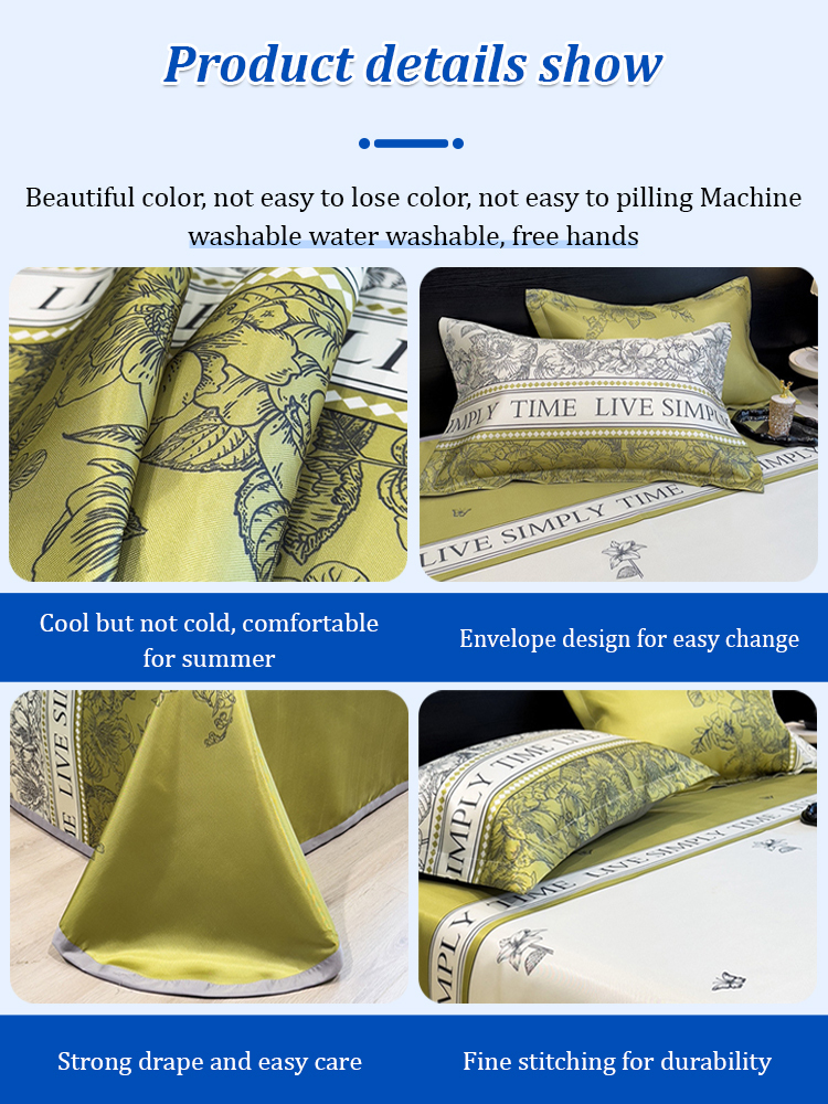 Ice Silk Cooling Mat 3 Piece Set