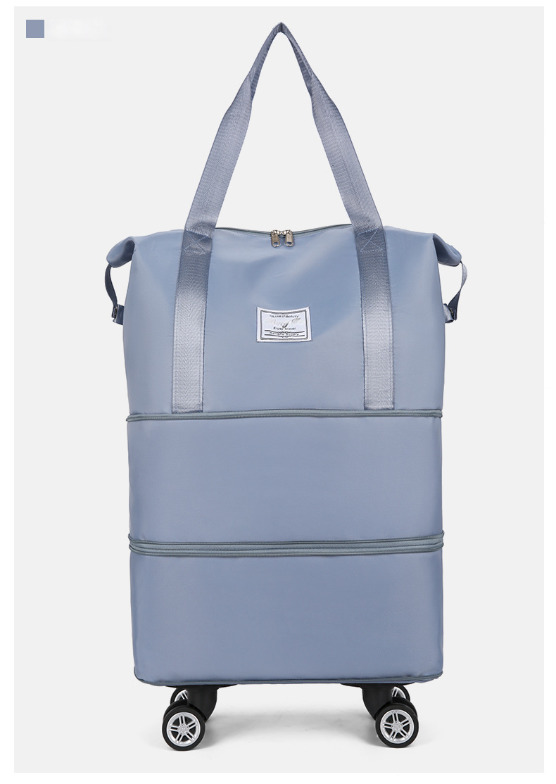 Large capacity universal wheel waterproof dry wet separation travel bag