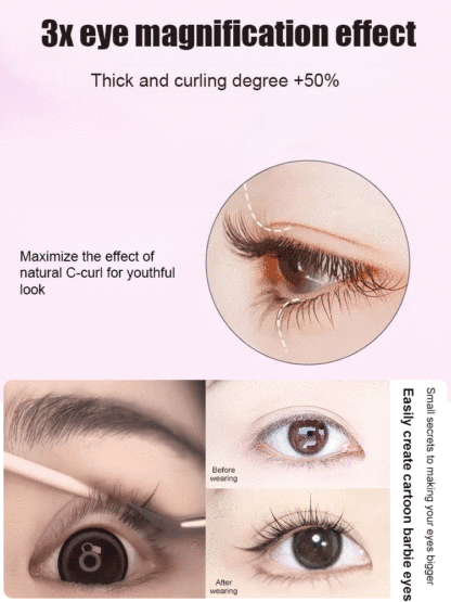 Double-pointed sunflower invisible false eyelashes
