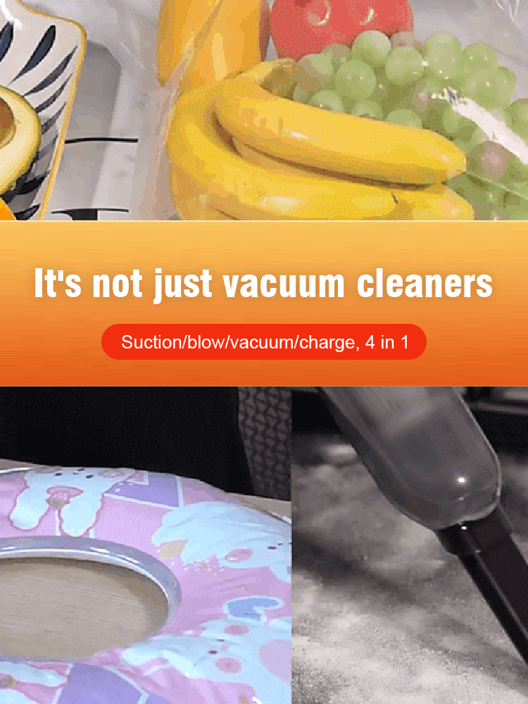Wash, blow, charge and pump 4-in-1 automatic vacuum cleaner