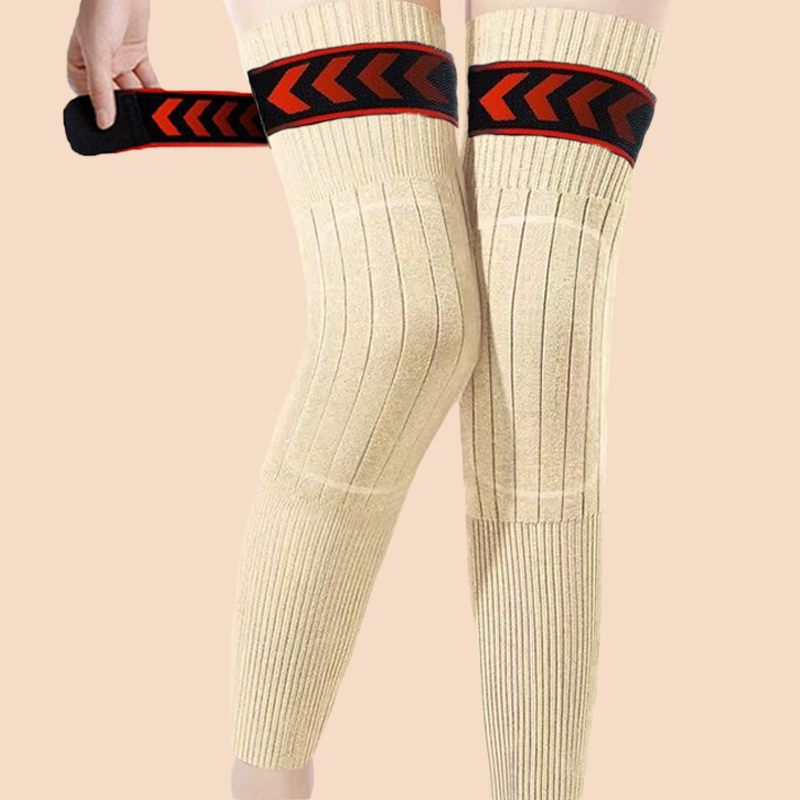 SL- Cashmere Knee Support with Straps