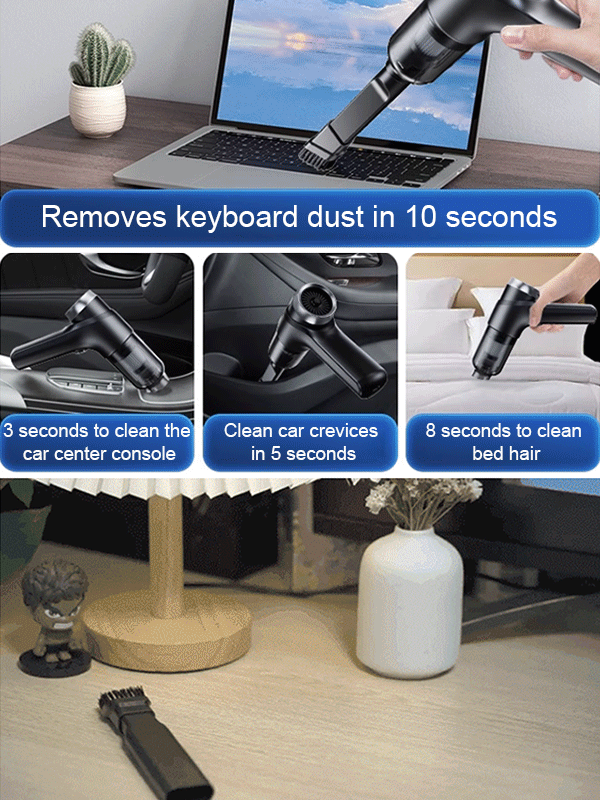 Wash, blow, charge and pump 4-in-1 automatic vacuum cleaner