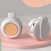 Small cyclone fan USB small fan clip fan clip collar waist hanging portable buckle fan