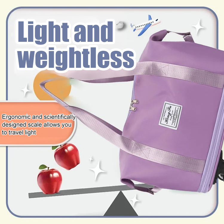 Large capacity universal wheel waterproof dry wet separation travel bag