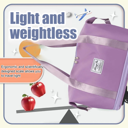 Large capacity universal wheel waterproof dry wet separation travel bag