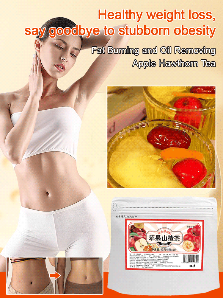 【Easy to lose weight】Burning fat and draining oil Apple Hawthorn Tea
