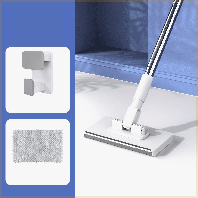 【100% labor-saving】No-wash lazy mop.Automatic cleaning with a simple push and pull, keeping your hands clean