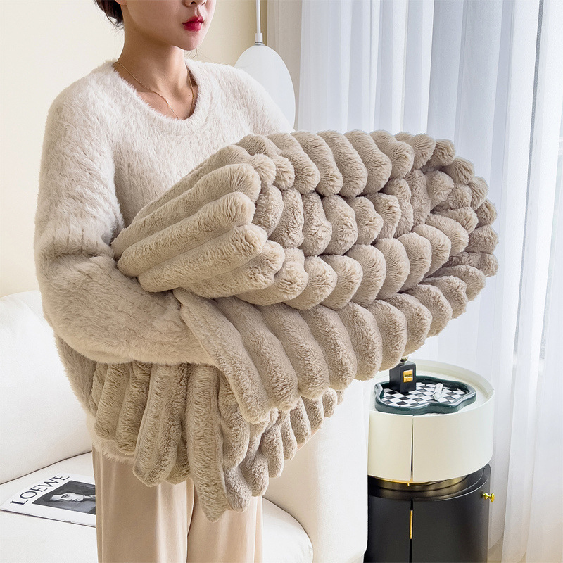 SL-High Quality Flannel Thickened Warm Blanket