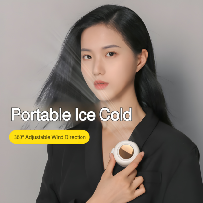 Small cyclone fan USB small fan clip fan clip collar waist hanging portable buckle fan