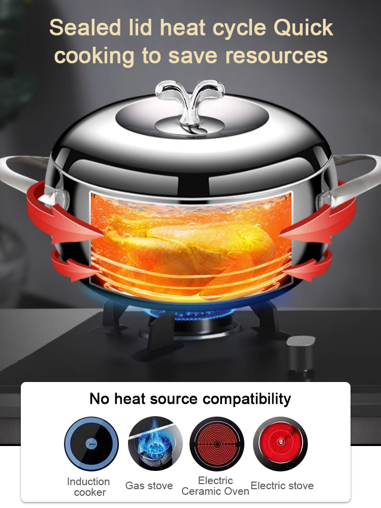 Multi-functional Stainless Steel Thickened Apple Pot