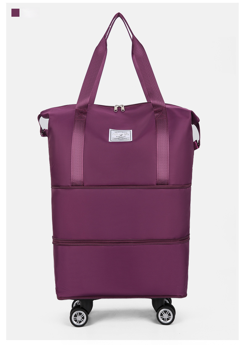 Large capacity universal wheel waterproof dry wet separation travel bag