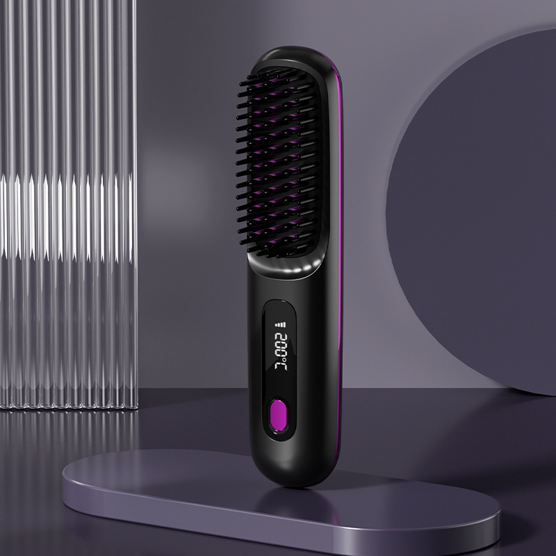 Portable Straightening and Curling Cordless Negative Ion comb