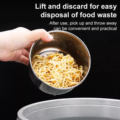 Stainless steel swan colander