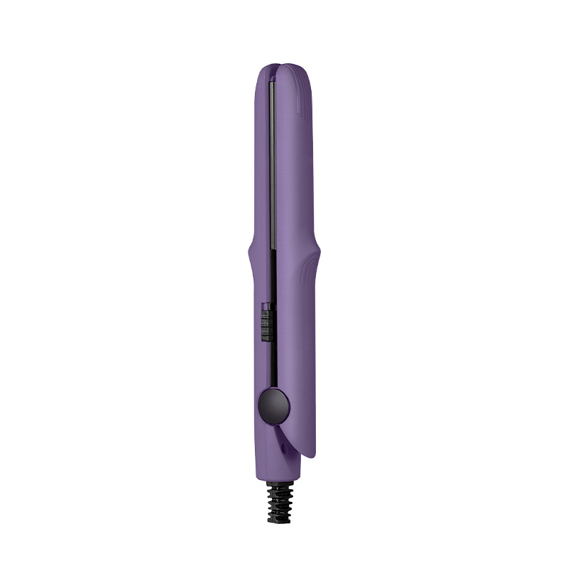 Mini ceramic hair straightener with constant temperature care, portable and space-saving, straightens and curls hair with just one click
