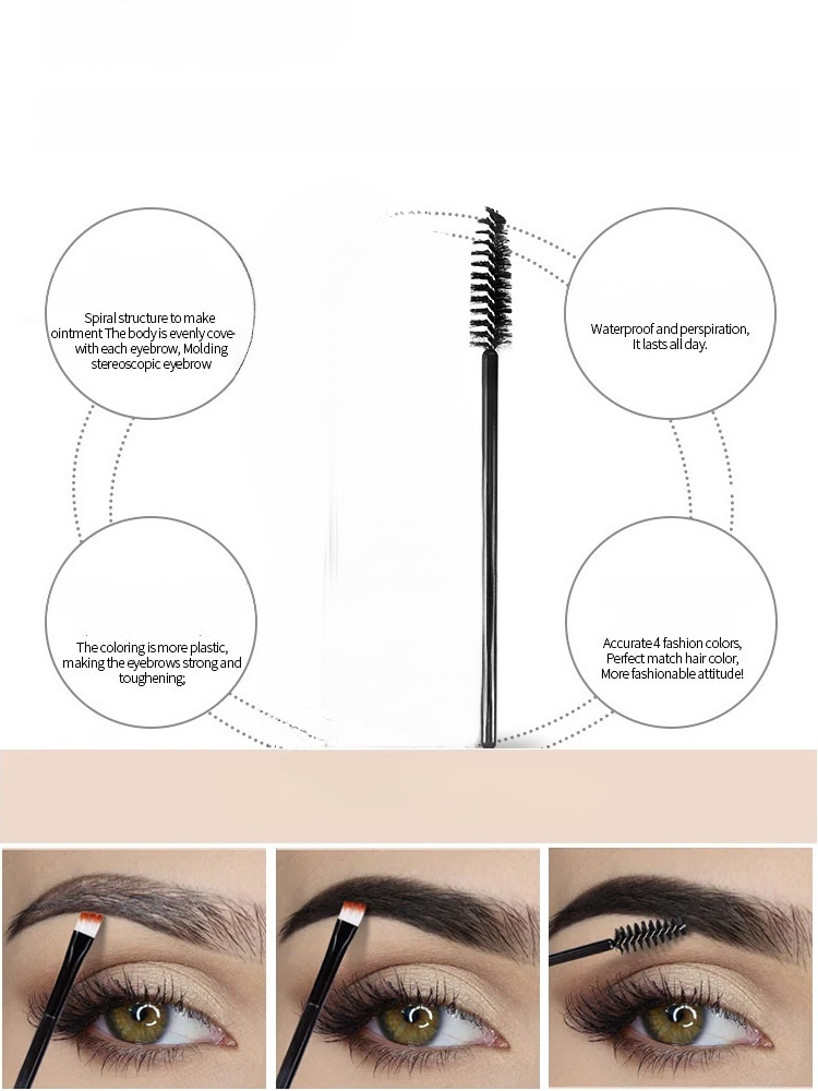 Long-lasting waterproof and smudge-proof liquid eyebrow tint