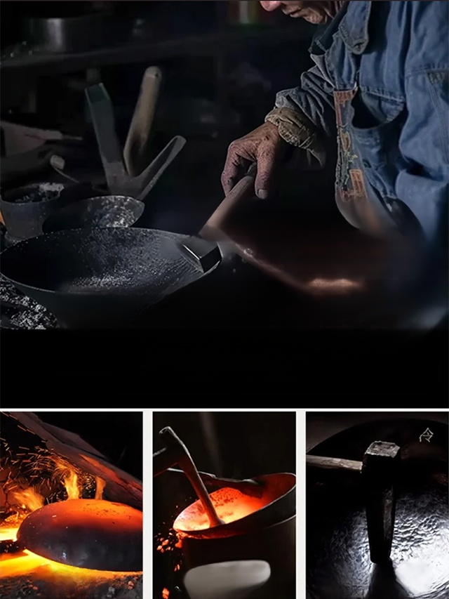 Handcrafted Hammered Pattern Belly Pot