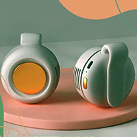 Small cyclone fan USB small fan clip fan clip collar waist hanging portable buckle fan