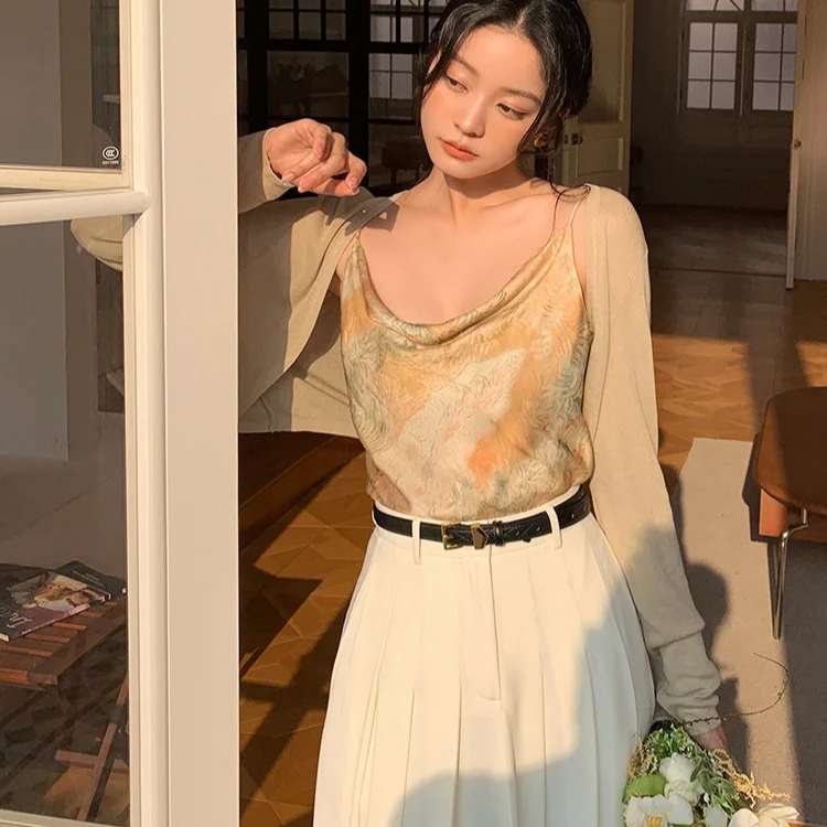 Women’s ice silk knit cardigan