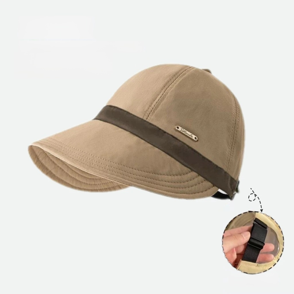 Adjustable face-slimming fisherman hat