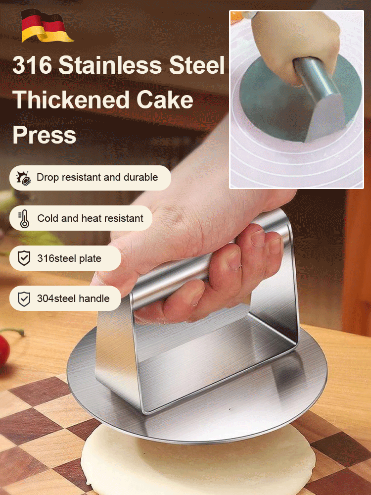 304 stainless steel cake press