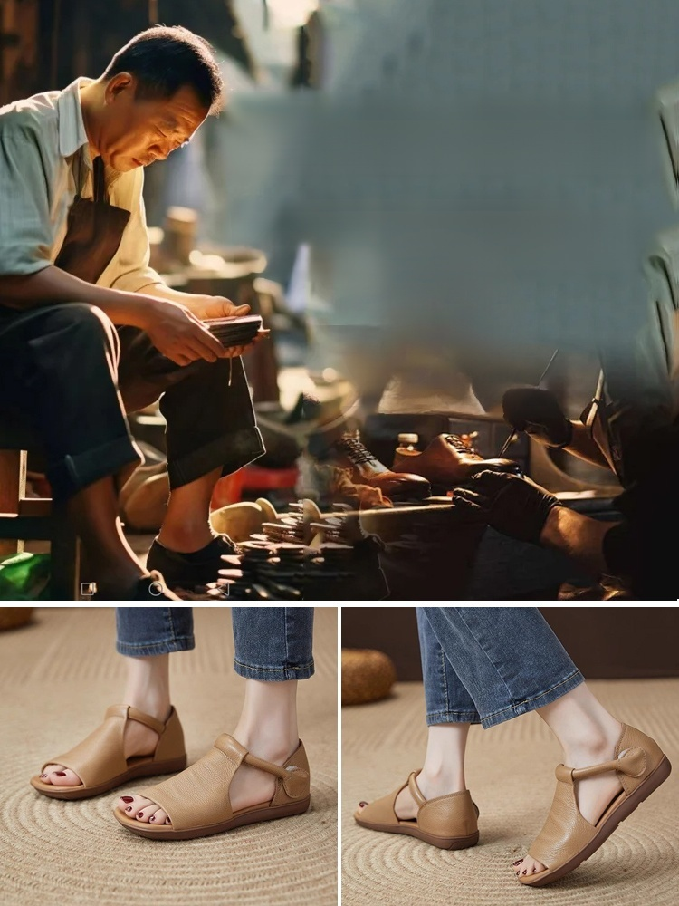 Handmade leather sandals