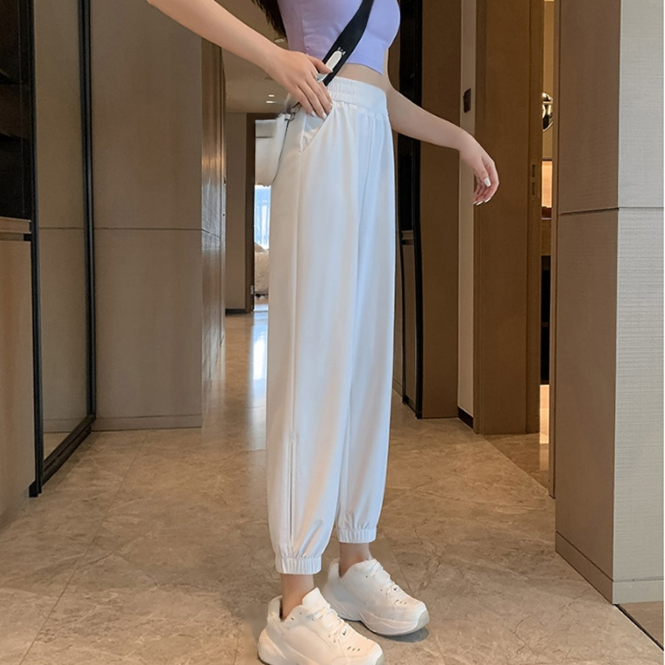 Ice silk loose casual pants