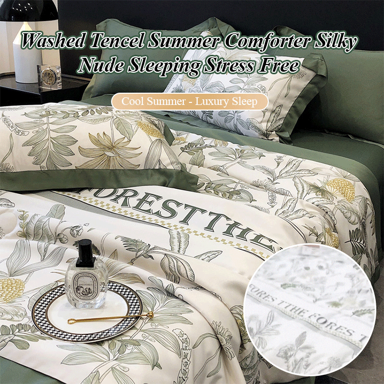 Washed Tencel Breathable Summer Comforter