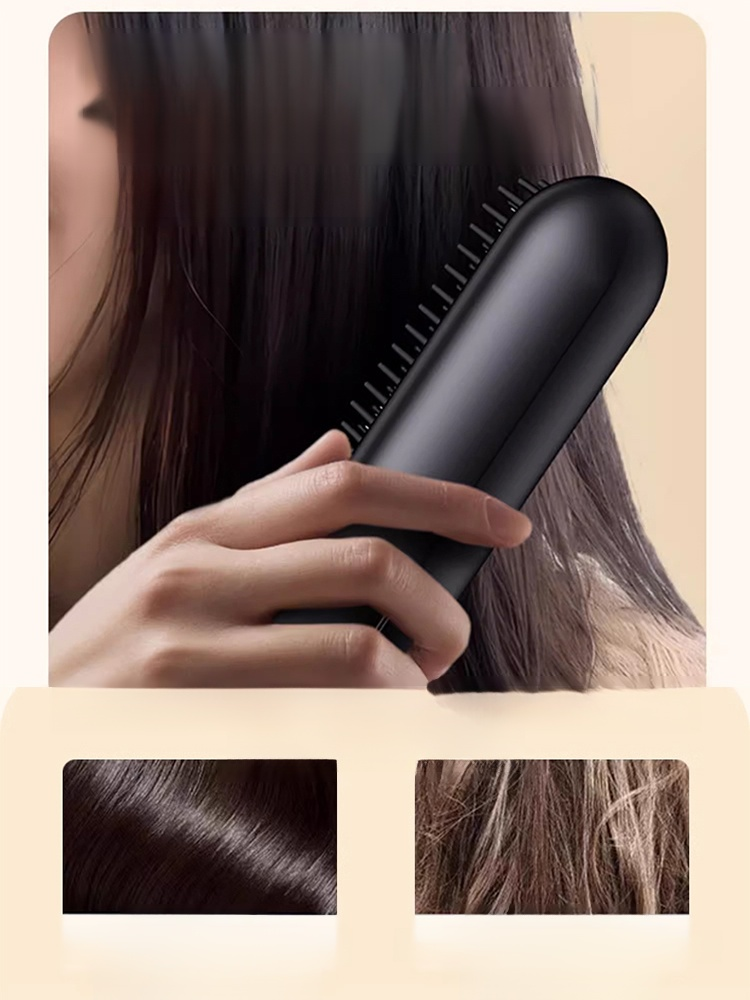 Portable Straightening and Curling Cordless Negative Ion comb