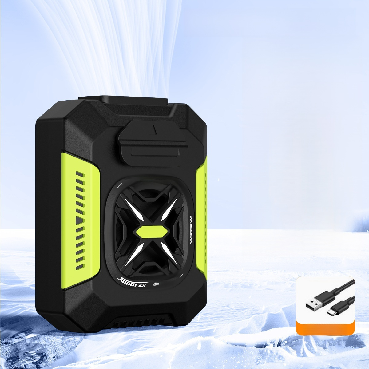 Outdoor portable waist-mounted fan