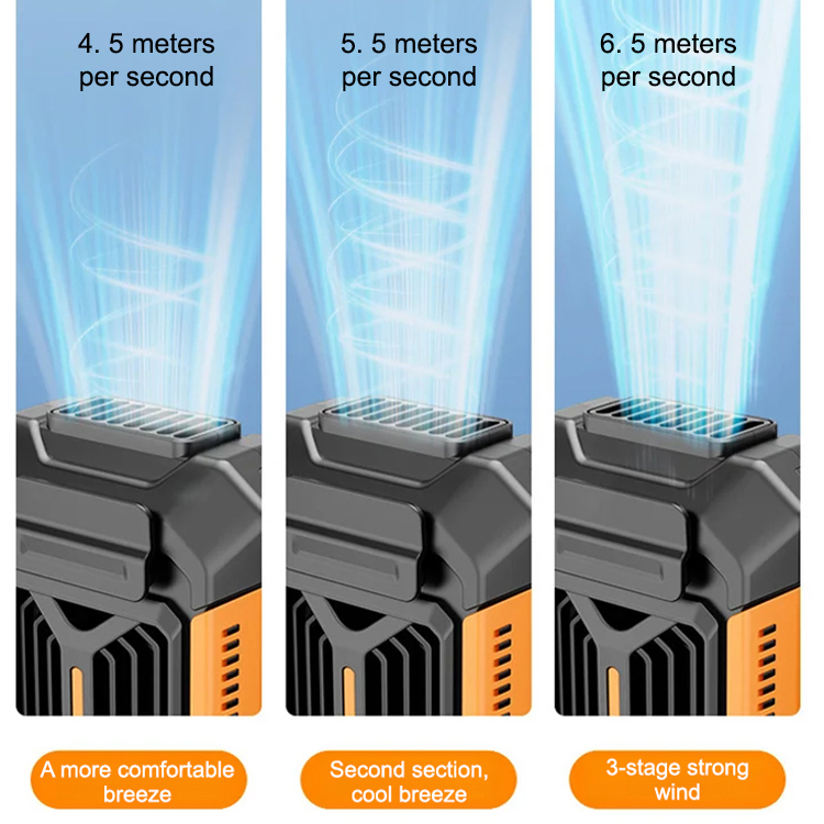 Outdoor portable waist-mounted fan