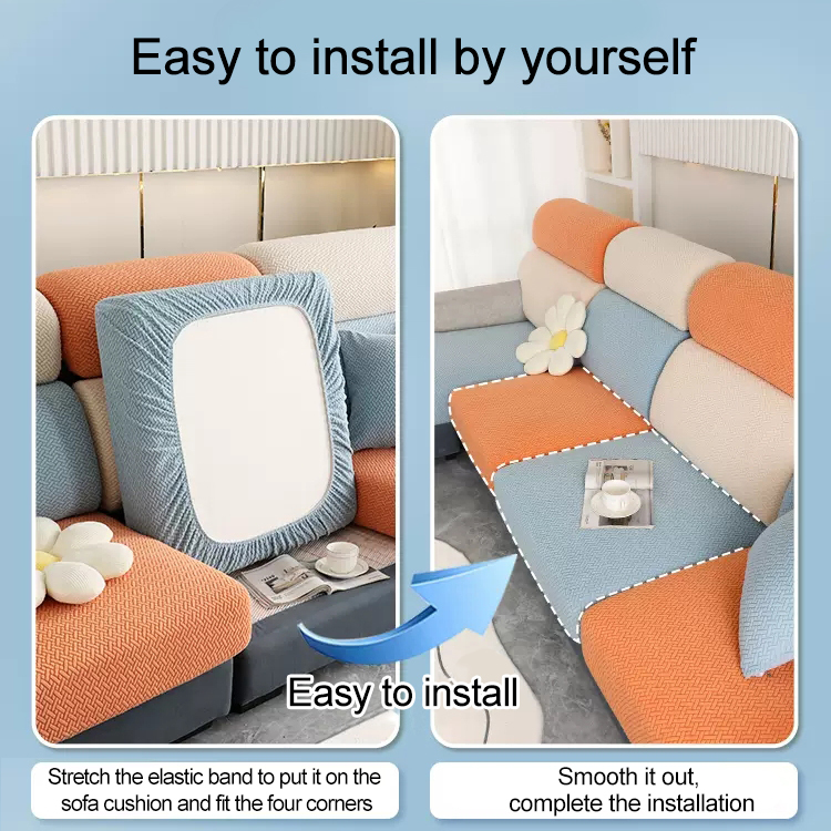 Simple style stretchy sofa cover