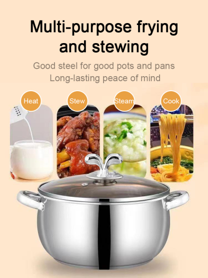 Multi-functional Stainless Steel Thickened Apple Pot