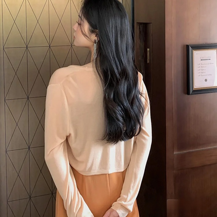 Women’s ice silk knit cardigan