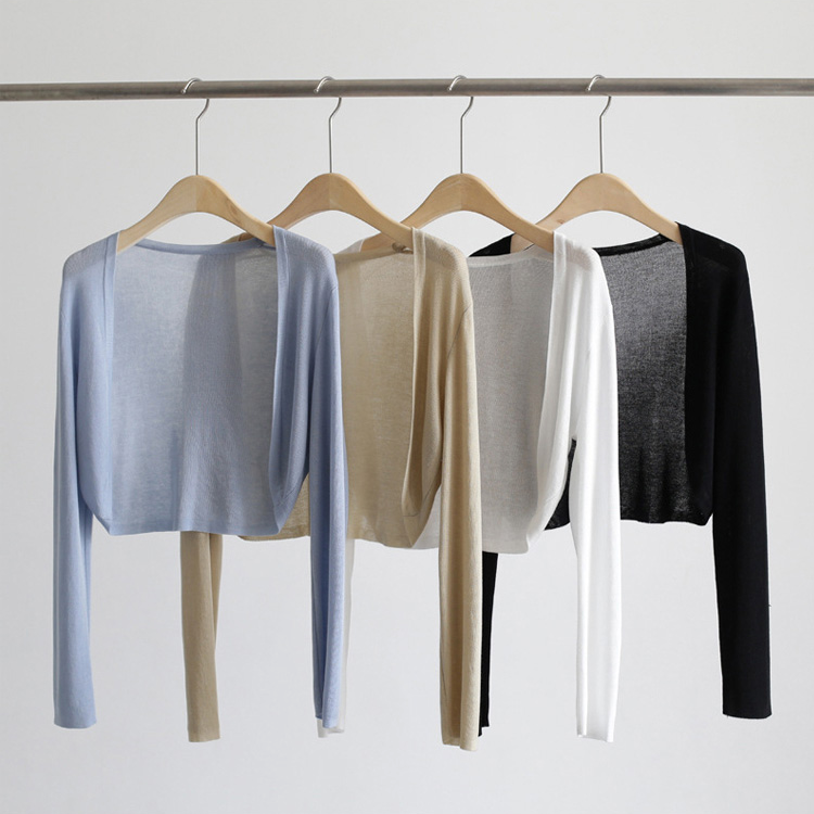 Women’s ice silk knit cardigan