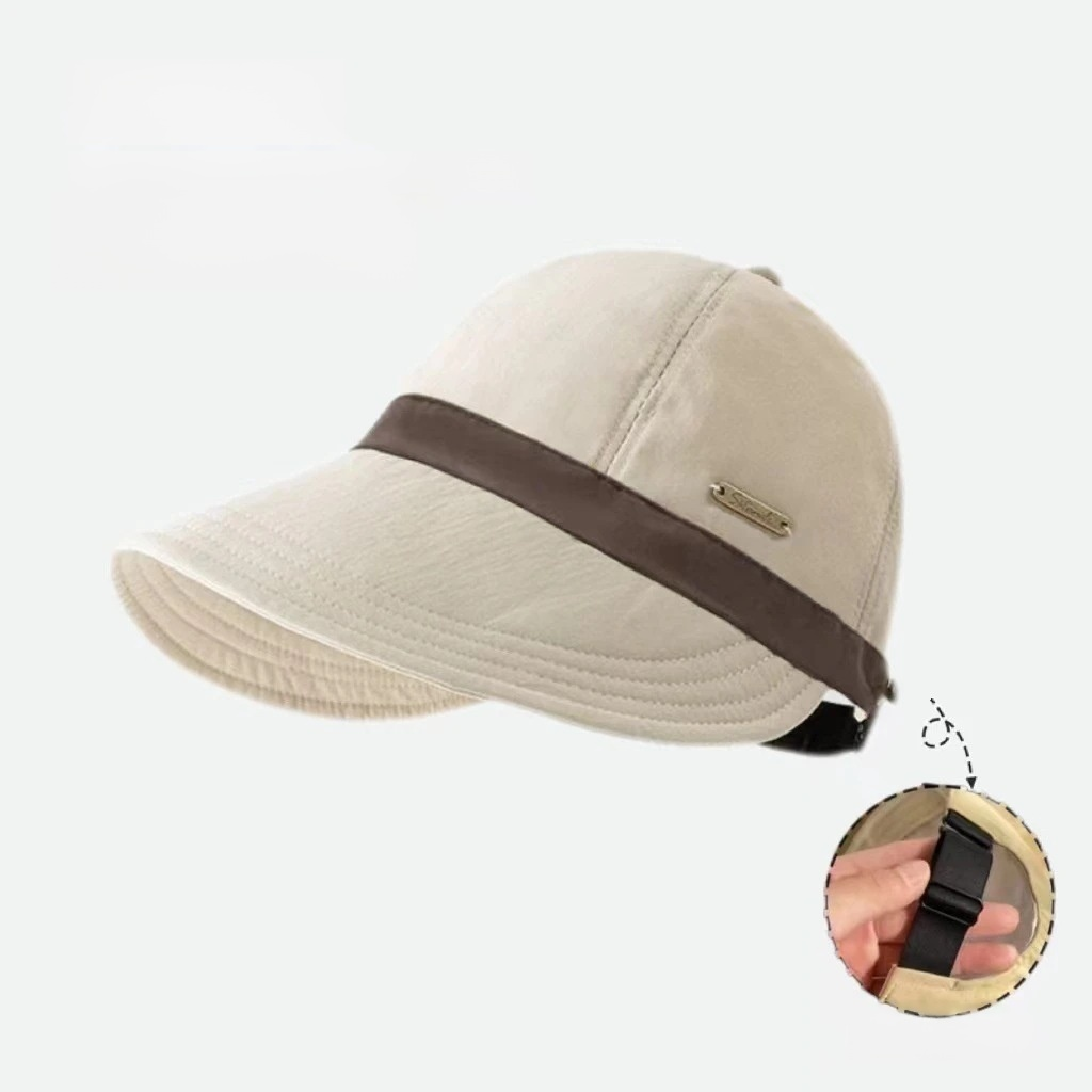 Adjustable face-slimming fisherman hat
