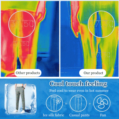 Elastic straight-leg pants for casual and sports time