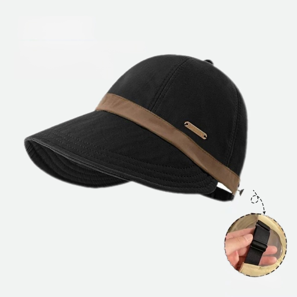 Adjustable face-slimming fisherman hat