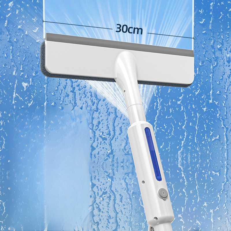 Extended Spraying Double-Sided Glass Cleaner Squeegee