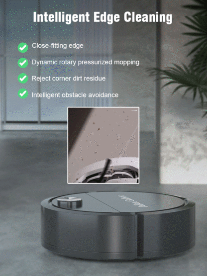 Low-noise powerful cleaning and disinfecting robot vacuum