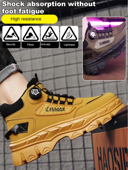  Autumn Slip-On Retro Martin Boots. Non-Slip Sole + Genuine Leather Upper. Super Convenient To Put On And Take Off In One Second