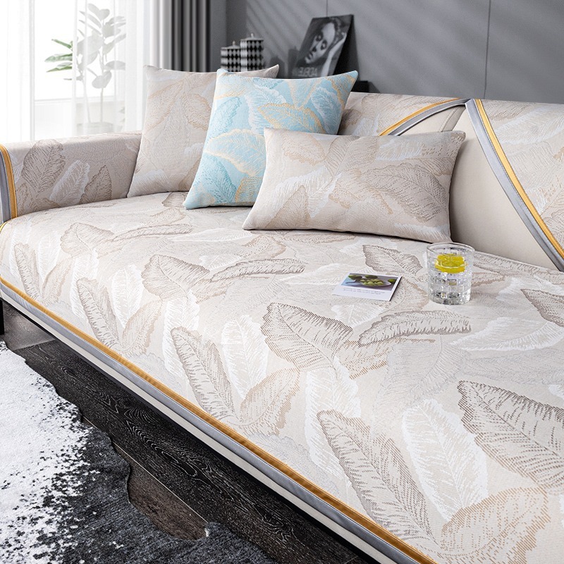 Light luxury all-season universal ice silk sofa cushion