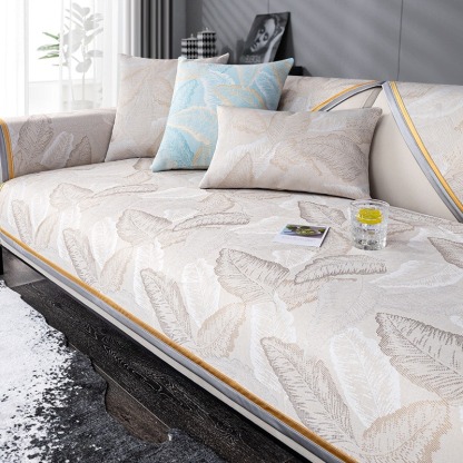 Light luxury all-season universal ice silk sofa cushion