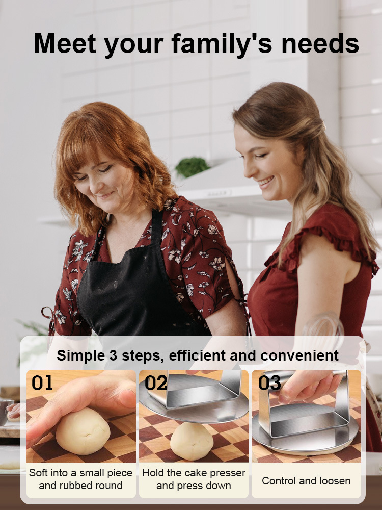 304 stainless steel cake press